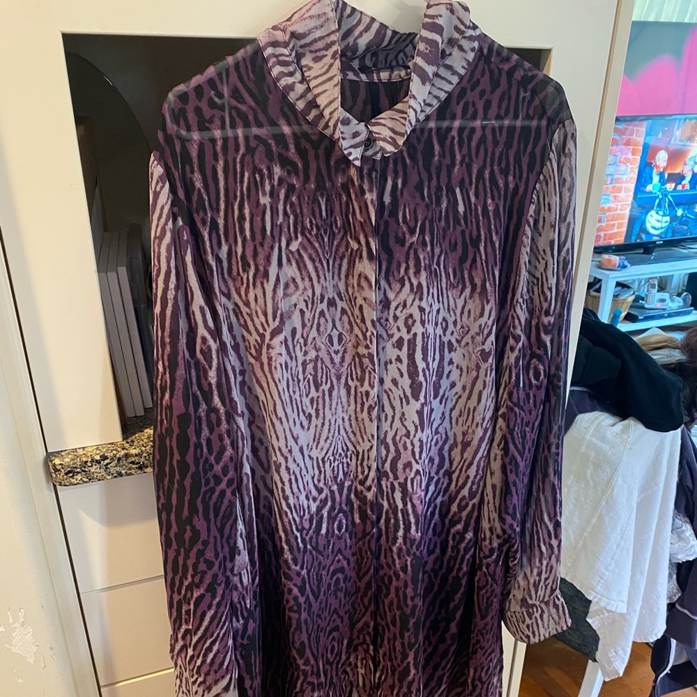 Long coverup or dress shirt.